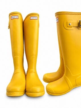 Woman’s Tall Matte Yellow Hunter Boots